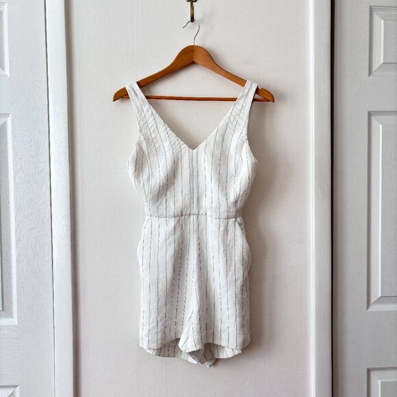 Aritzia Wilfred Écoulement Striped Romper - Picture 5 of 10